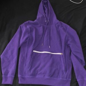 Blank Purple Hoodie